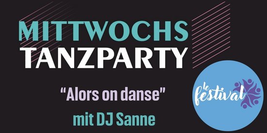 Logo MittwochsTanzParty und Logo le festival