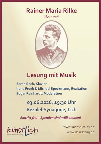 Annonce - "Rilke", Lesung mit Musik