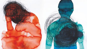 Windtelefon. Farben der Trauer