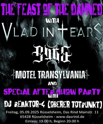 Vlad in Tears &ndash; record release show &ndash; special guests: Motel Transylvania &amp; PVRS