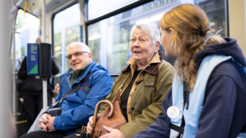 Platz nehmen in der Linie 1